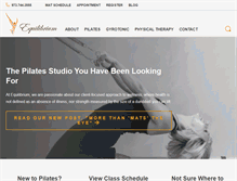 Tablet Screenshot of pilatesequilibrium.com